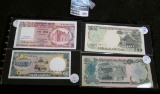 Bank Notes From Bangladesh, Afghanistan, Indonesia,