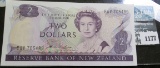 Cu Two Dollar Note From New Zealand