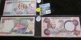 3 Crisp Bank Notes From Nigeria