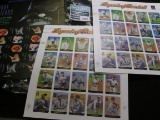 Two Sets Of Legends Of Baseball And Night Friends American Bats Stamp Sets