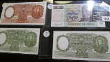 4- Crisp Bank Notes From Argentina Includes 50 Pesos, 100 Pesos, 50 Pesos, And 500,000 Pesos