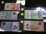 5 Crisp Bank Notes From Nicaragua