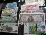 Bank Notes From Mexico, Canada, Nicaragua, French Indochina, Brazil, Afghanistan, Chile, And The Net
