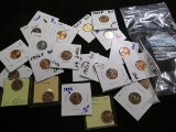 Lot Includes Bright Red Wheat Cents With Some Proof Lincoln Cents Added In