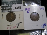 1913-S And 1926-S Wheat Cents