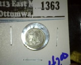 1853 Silver Three Cent Piece