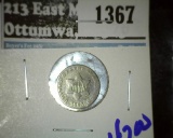 1853 Silver Three Cent Piece