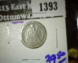 1877-Cc Seated Dime