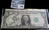 One Dollar Bank Note Signed 