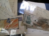 Lot Includes Bank Checks From Blue Hill National Bank Dated In The 1800's Plus A Small Stamp Collect