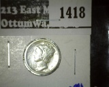 1918 Mercury Dime