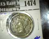 1854 Large Cent