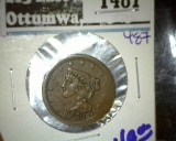 1853 Braided Hair Half Cent