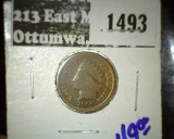 1869 Indian Head Cent