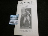 K.S.A.C. Season 1912 Roy Pollom, Catcher Senior in General Science Baseball Scoreboard Card.