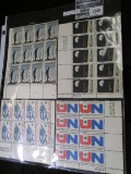 Pack of (38) Mint Stamps in blocks, face value $2.36