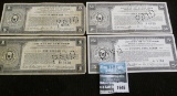 .25c, .50c, $1, & $5 1933 Depression Scrip 