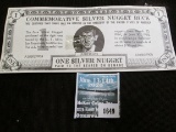 Commemorative Silver Nugget Buck with 