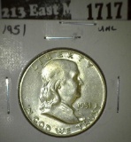 1951 Franklin Half, UNC, value $24