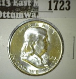 1954 Franklin Half, BU MS64+, value $25