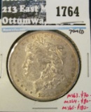 1882-S Morgan Dollar, BU toned, MS63 value $70, MS64 value $80, MS65 value $180