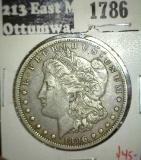 1896-O Morgan Dollar, XF, value $45