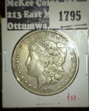 1901-O Morgan Dollar, XF, value $37