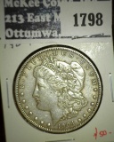 1904 Morgan Dollar, XF/AU, value $50
