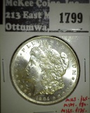 1904-O Morgan Dollar, BU, MS63 value $65, MS64 value $80, MS65 value $175