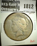 1924-S Peace Dollar, AG LOWBALL, value $25+
