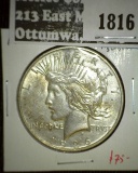 1926-D Peace Dollar, AU58 