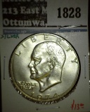 1974-S 40% Silver Eisenhower Dollar, BU, value $13