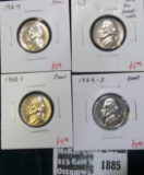 Group of 4 Proof Jefferson Nickels, 1964, 1967 (SMS Proof-like), 1968-S & 1969-S, group value $15+