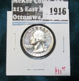 1963 Proof Washington Quarter, value $11