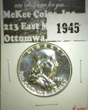 1957 Franklin Half, Proof, value $28