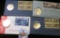 Four Bicentennial Stamped First Day Covers with 39mm Brass Medals, (2) 1972, 73, & 76