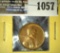 1932 P Lincoln Cent, Gem BU, carded.