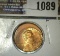 1989 Lincoln Cent struck off center at K11,