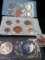 1978 Philadelphia & 1979 Denver Mint Sets with Mint medals in original envelopes & 1973 S Gem BU Sil