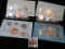1978 Denver Mint Set; 1977, 79, & 81 Philadelphia Mint Sets with Mint medals in original envelopes.