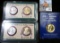 (2) Sets of 1999 & 2000 U.S. Dollar Coins & a Double Dated 1960-1980 24 Kt Gold-plated Kennedy Half