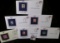 Set of (6) Historic Stamp Covers with encapsulated Rare early 1900 Mint Stamps.