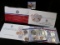 1987, 88, 89, & 98 U.S. Mint Sets in original envelopes as issued, contains rare non-circulating Hal