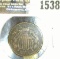 1865 Civil War Era U.S. Two Cent Piece.