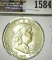 1949 D Franklin Half Dollar, Scarce date, Nice grade.