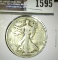 1938 D High grade Walking Liberty Half Dollar.