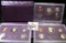 1985 S, 1986 S, & 1991 S U.S. Proof Sets, all original as issued.