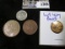 1975 Great Britain Ten New Pence; 1886-1986 Medal Celebrating Sears New Century made of material fro