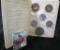1972 Mint Bureau Ministry of Finance Japan Six-piece Uncirculated Coin Set in original holder of iss