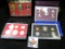 1974 S, 82 S, 83 S, & 88 S U.S. Proof Sets in original boxes as issued.